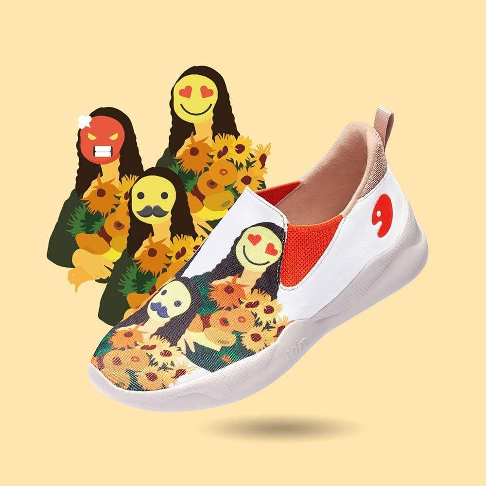UIN Footwear Men Mona Lisa with flowers Mijas Men Canvas loafers