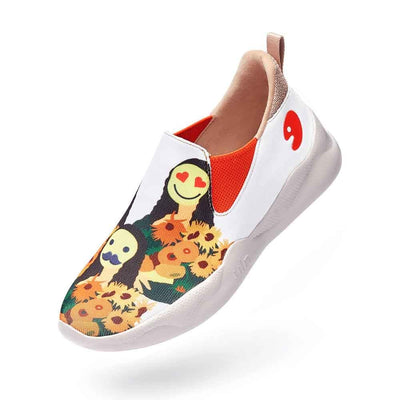 UIN Footwear Men Mona Lisa with flowers Mijas Men Canvas loafers
