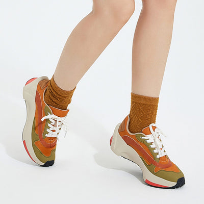 UIN Footwear Men Orange Green Sevilla II Women Canvas loafers