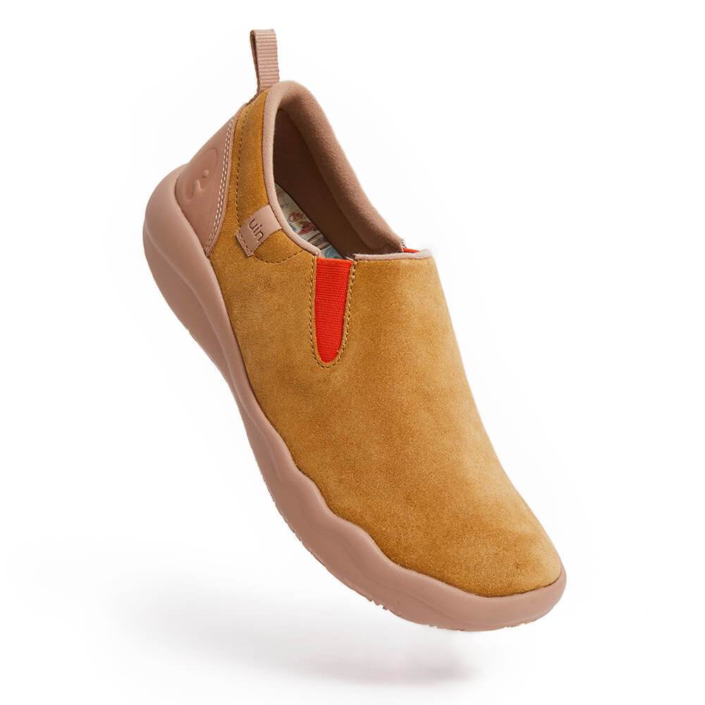 UIN Footwear Men (Pre-sale) Cuenca Khaki Cow Suede Men Canvas loafers