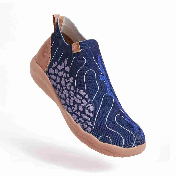UIN Men (Pre-sale) Flowing Deep Blue Canvas loafers