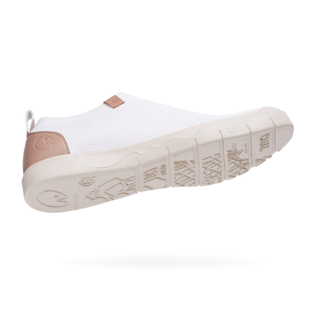 UIN Men Pure White Cadiz II Men Canvas loafers