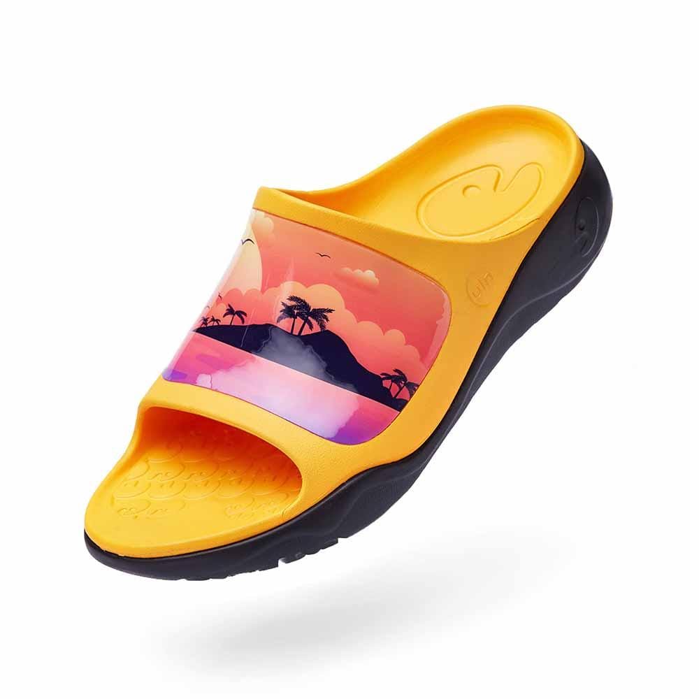 UIN Footwear Men Romantic Island Ibiza Slides Canvas loafers