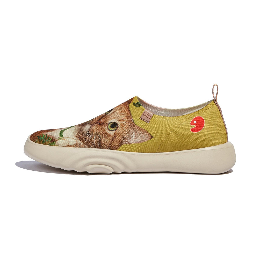 UIN Men Sunflowers and Cat 4 Toledo XV Men Canvas loafers
