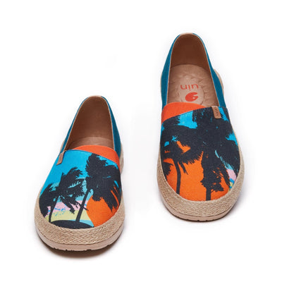 UIN Footwear Men Sunset Palm Marbella I Men Canvas loafers