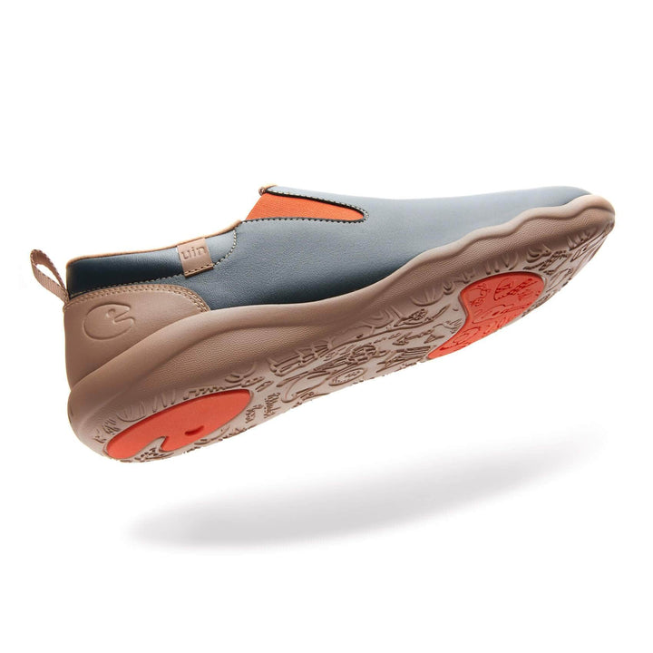 UIN Men Teal Cuenca Men Canvas loafers