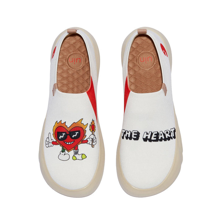 UIN Men The Heart on Fire Toledo XV Men Canvas loafers