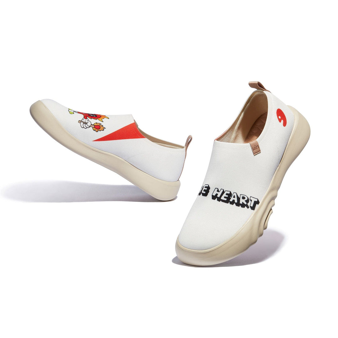 UIN Men The Heart on Fire Toledo XV Men Canvas loafers