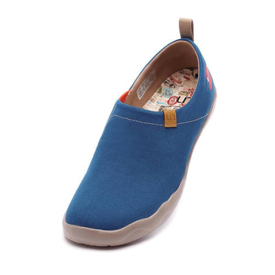 UIN Footwear Men Toledo Dark Blue Canvas loafers