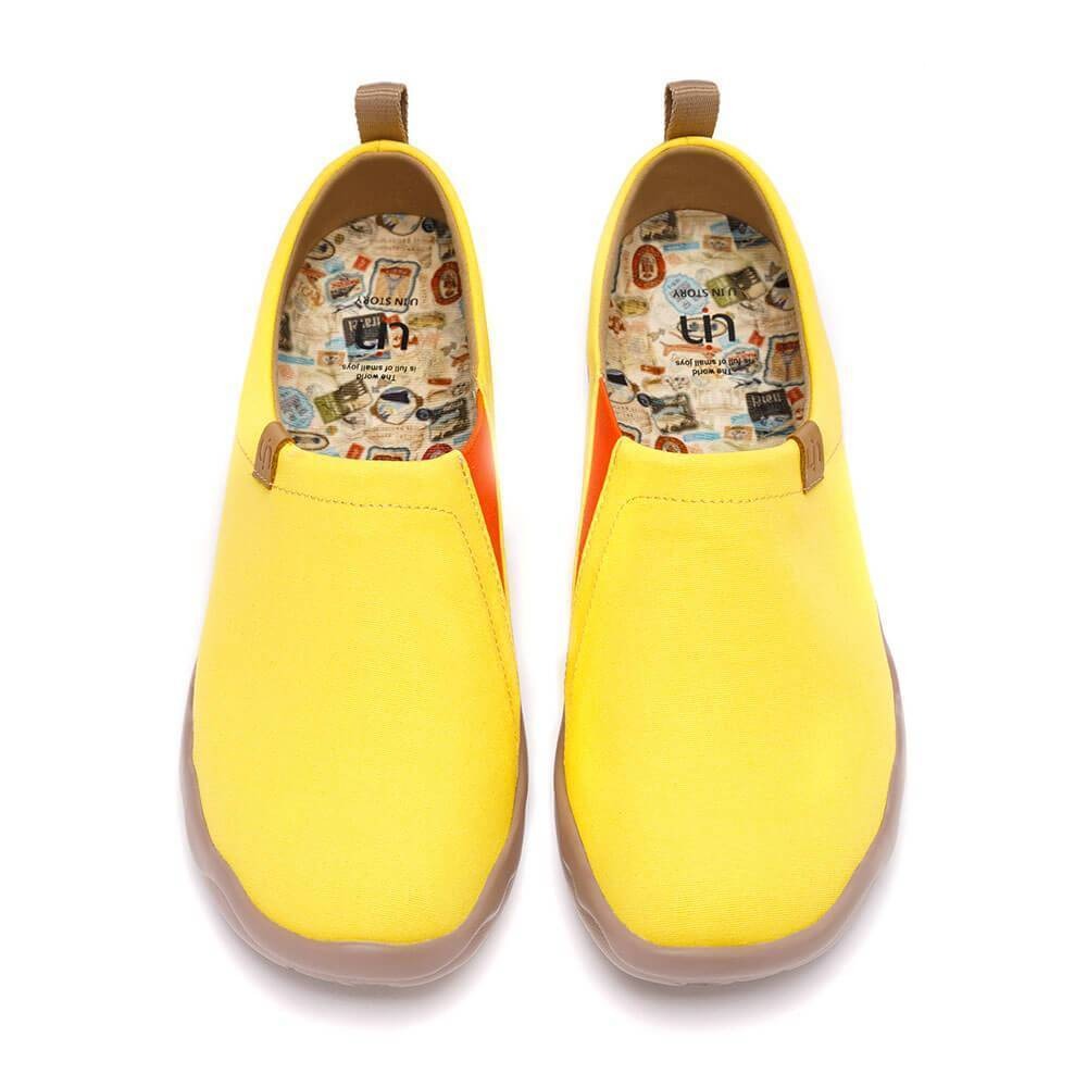 UIN Footwear Men Toledo Yellow Canvas loafers