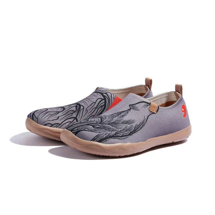 UIN Men Wolf In the Woods Toledo I Men Canvas loafers