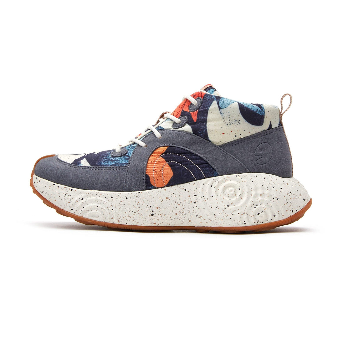 UIN women's walking Shoes Casual Comfortable Art Painted High Top