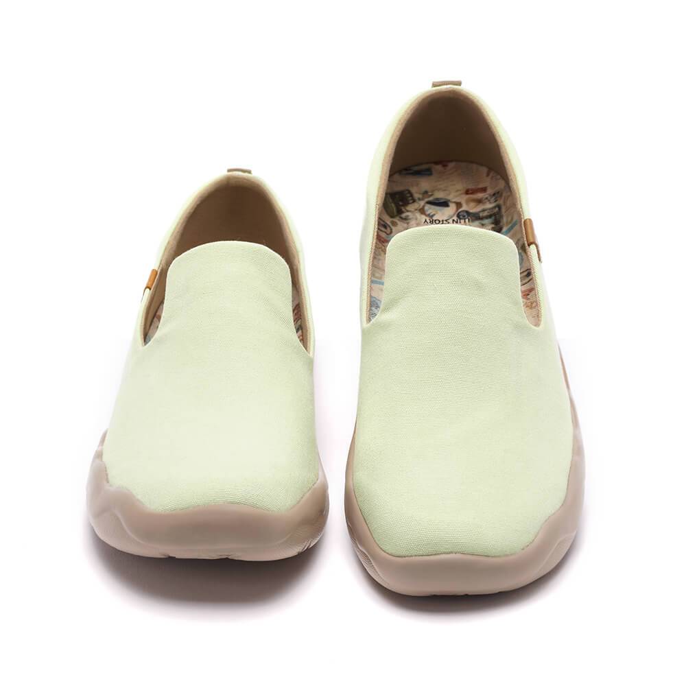 UIN Footwear Women Barcelona Canvas Light Green Canvas loafers