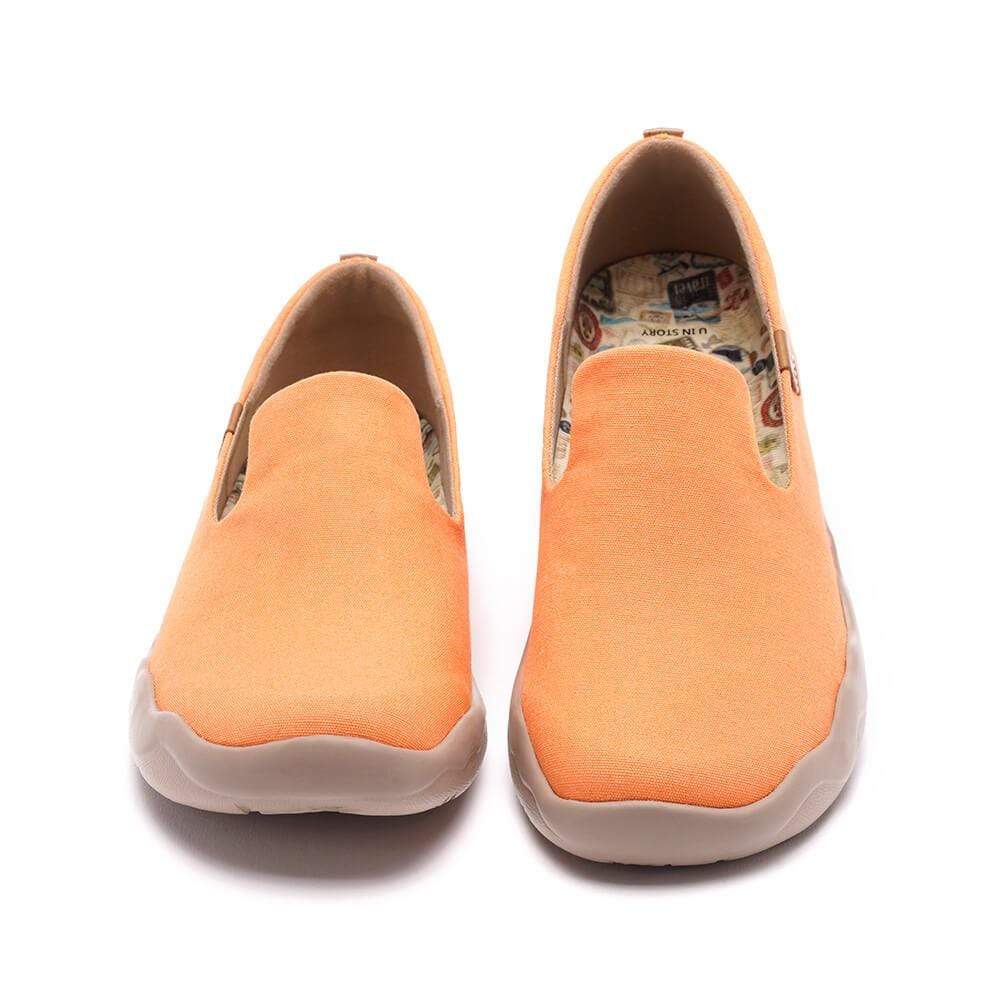 UIN Footwear Women Barcelona Canvas Orange Canvas loafers