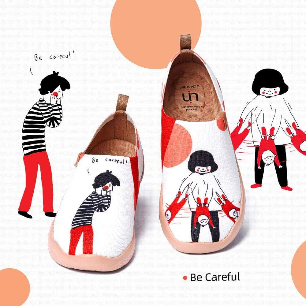 UIN Footwear Women Be Careful Canvas loafers