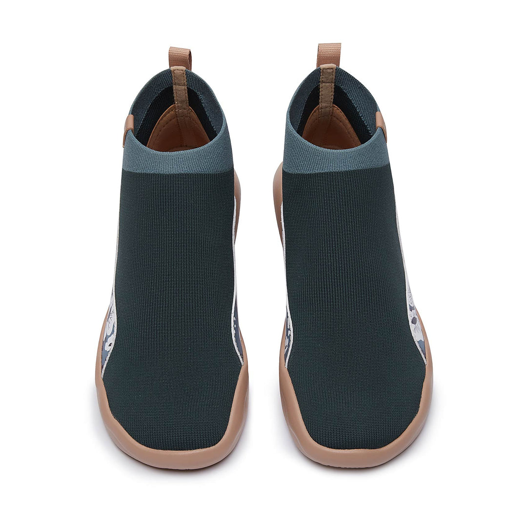 UIN Women Belle de Nuit-Agate Green II Madrid II Women Canvas loafers