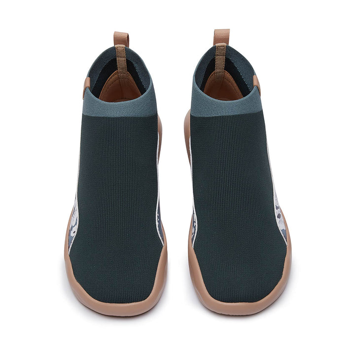 UIN Women Belle de Nuit-Agate Green II Madrid II Women Canvas loafers