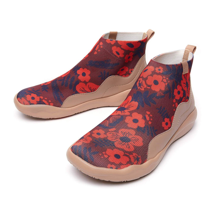 UIN Women Belle de Nuit-Red Madrid II Women Canvas loafers