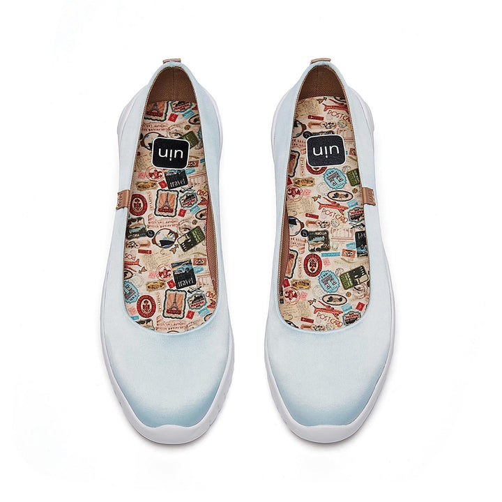 UIN Women Blue Sky Silk Minorca III Women Canvas loafers