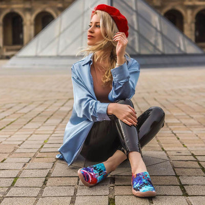 UIN Footwear Women Bonjour Canvas loafers
