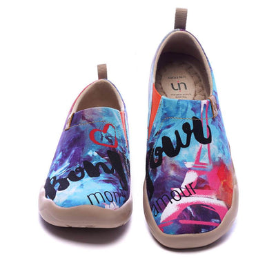 UIN Footwear Women Bonjour Canvas loafers