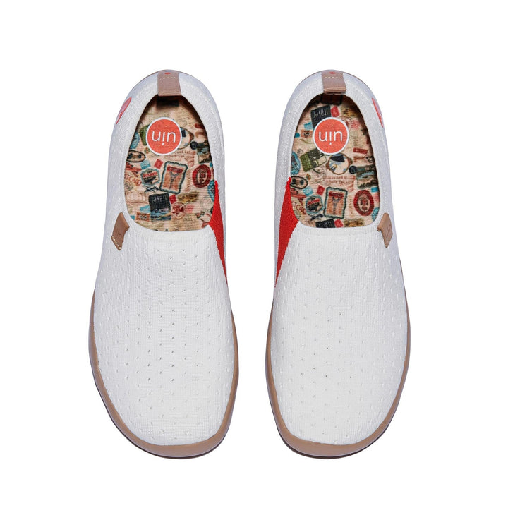 UIN Women Bright White Toledo I Women Canvas loafers