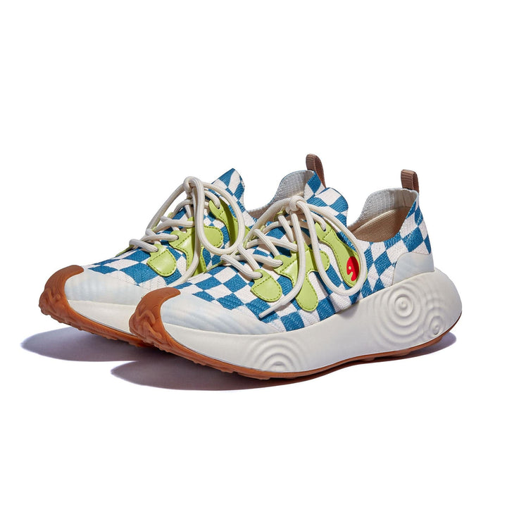 UIN Women Checkerboard Flow Brava I Women Canvas loafers