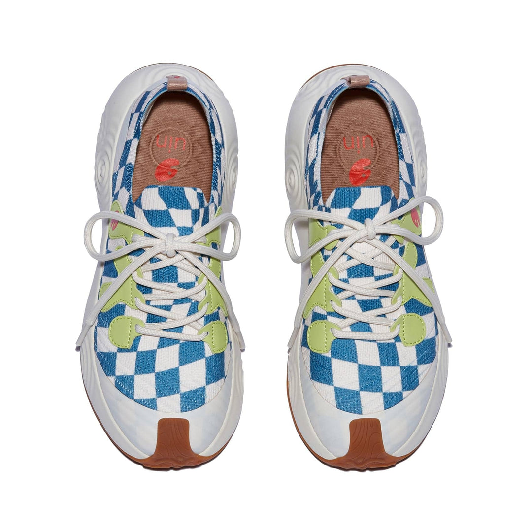 UIN Women Checkerboard Flow Brava I Women Canvas loafers
