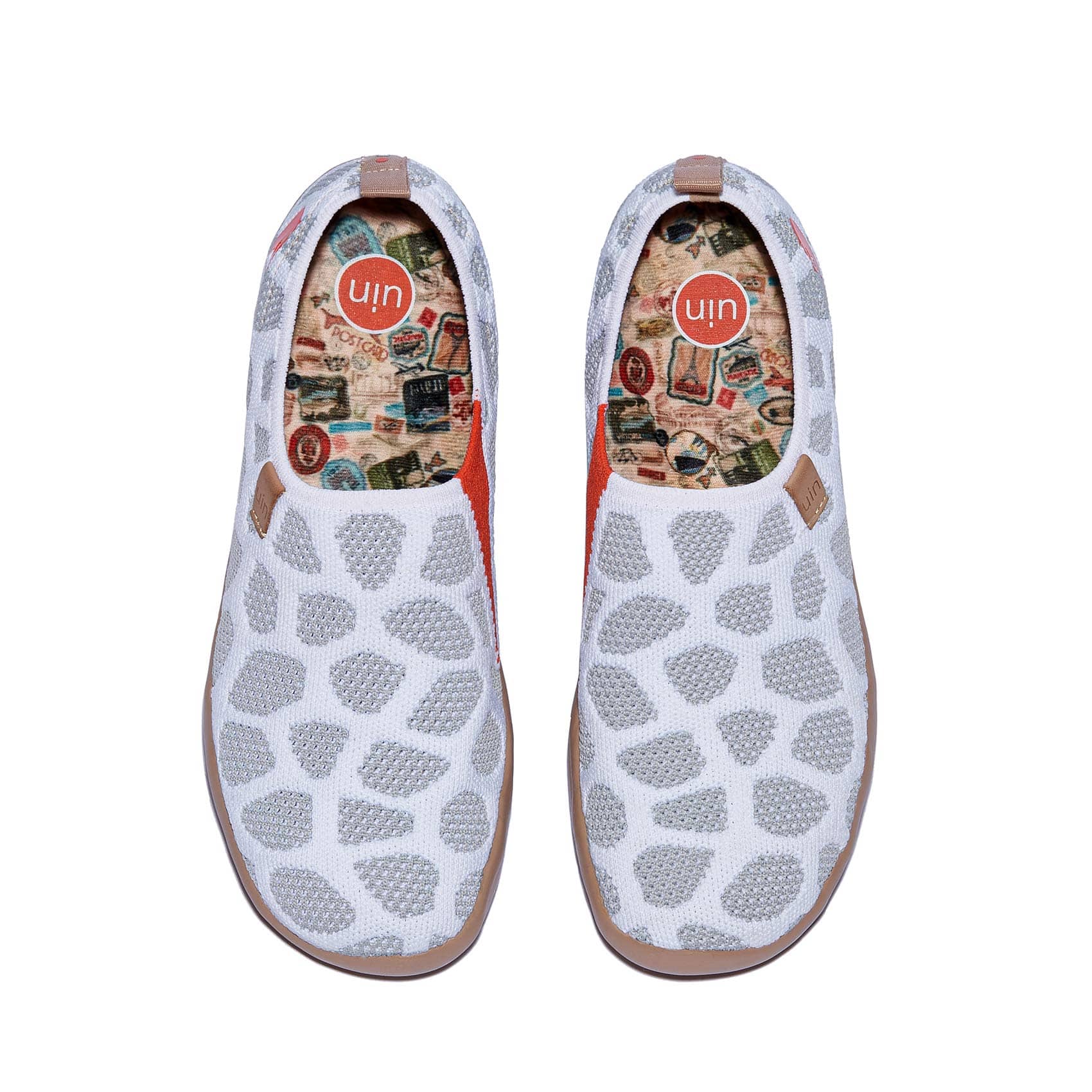 UIN women's Travel walking Shoes Slip On Casual Knit Loafers ...