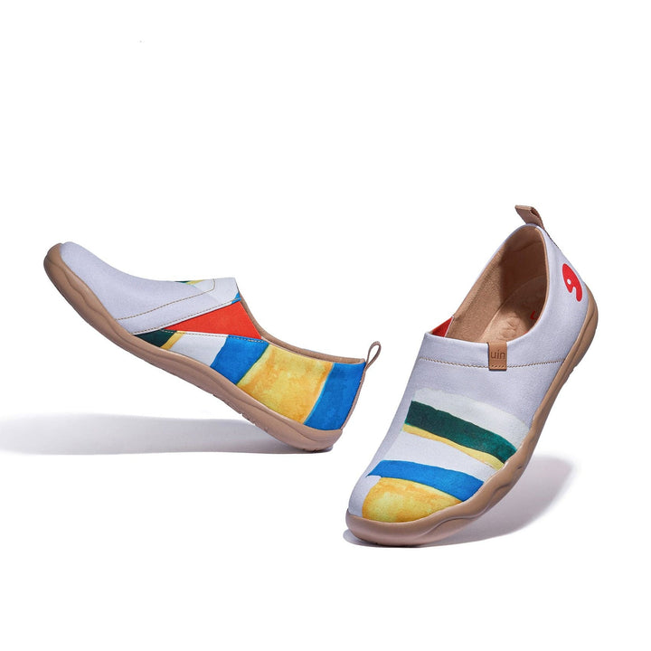 UIN Women Collage Color Toledo I Women Canvas loafers
