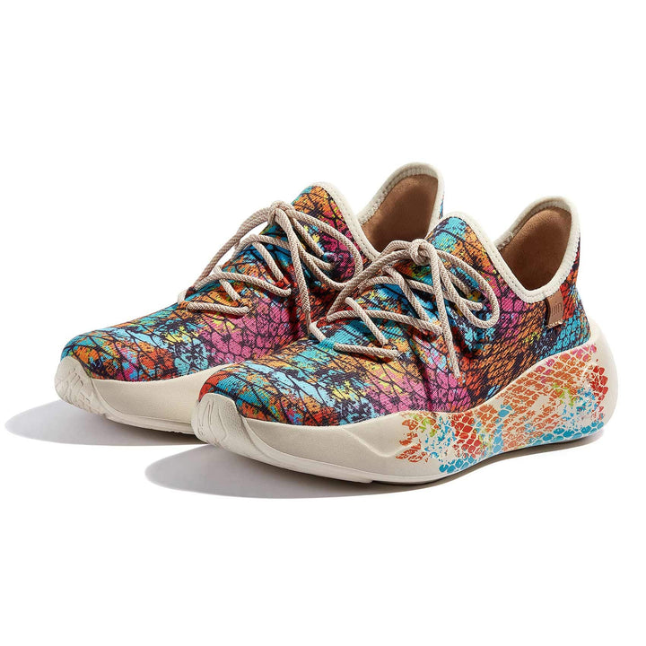 UIN Women Colorful Scale San Sebastian II Women Canvas loafers
