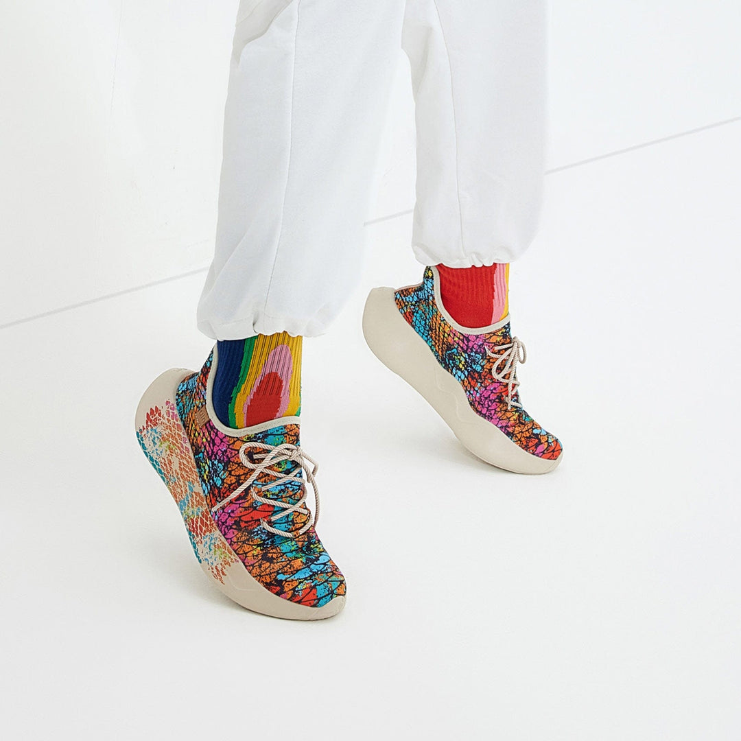 UIN Women Colorful Scale San Sebastian II Women Canvas loafers