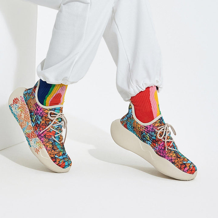 UIN Women Colorful Scale San Sebastian II Women Canvas loafers