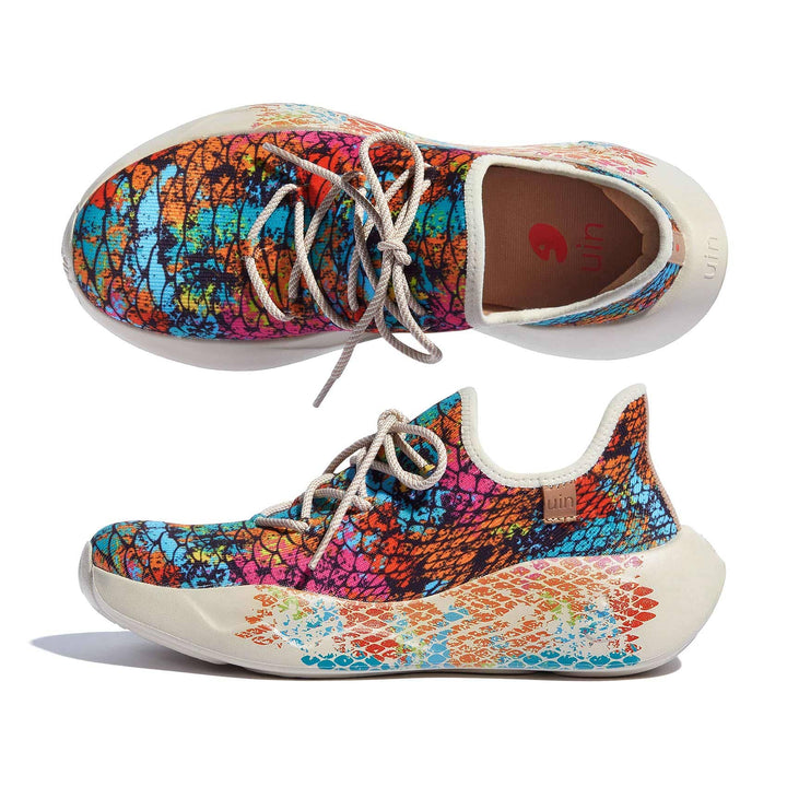 UIN Women Colorful Scale San Sebastian II Women Canvas loafers