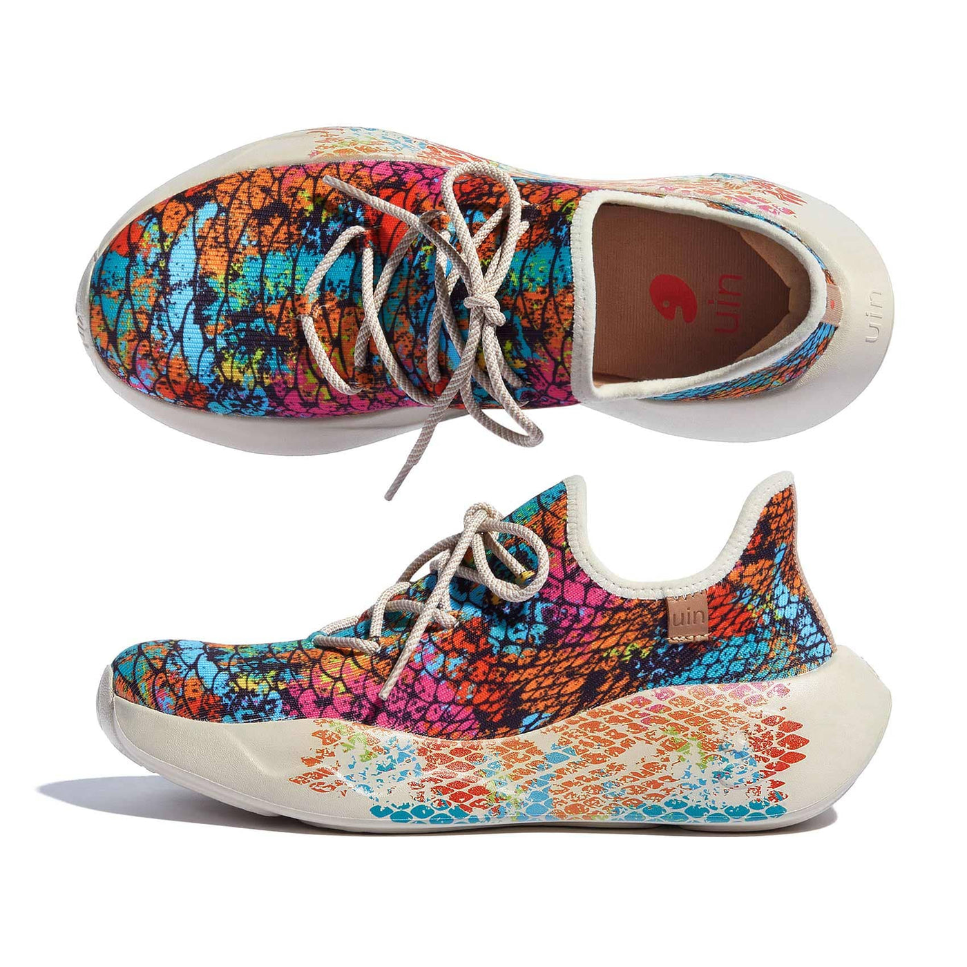 UIN Footwear Women Colorful Scale San Sebastian II Women Canvas loafers