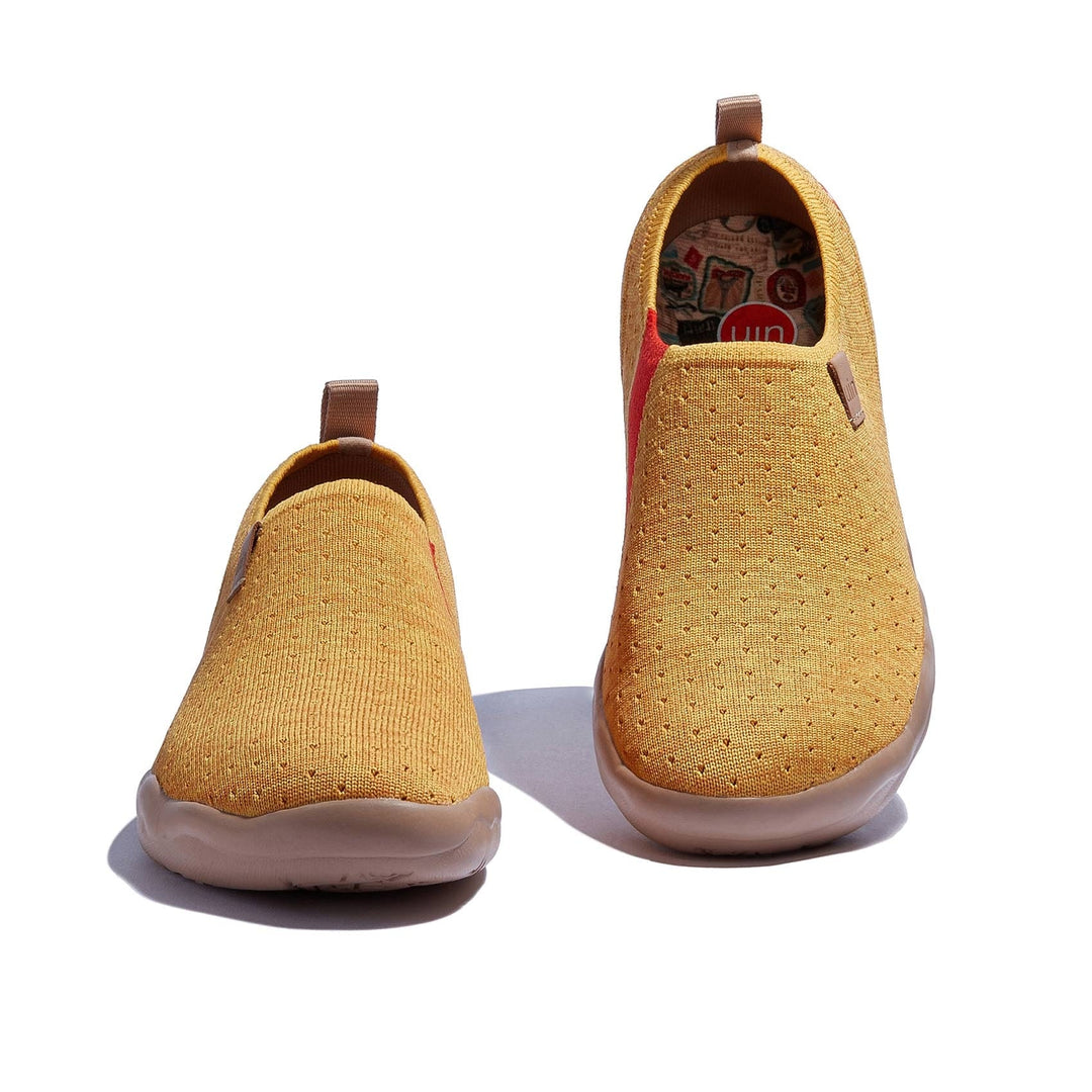 UIN Women Cork Yellow Toledo I Women Canvas loafers