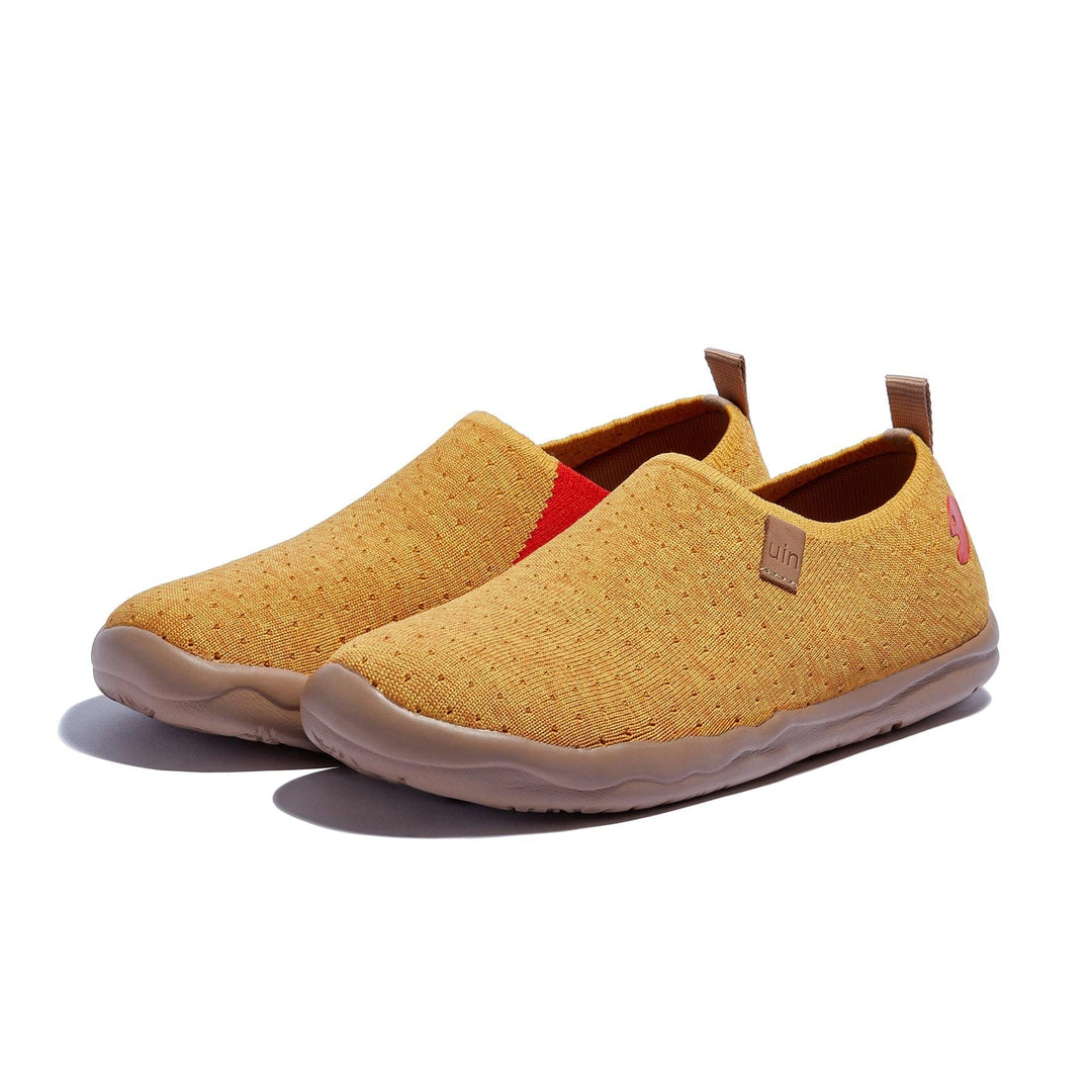 UIN Women Cork Yellow Toledo I Women Canvas loafers