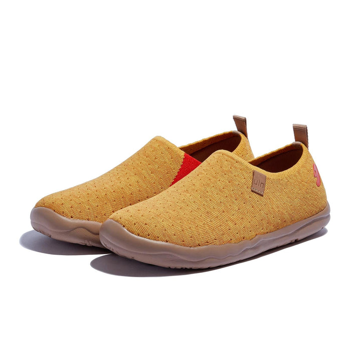UIN Women Cork Yellow Toledo I Women Canvas loafers