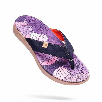 UIN Footwear Women Cornflower Women Majorca Flip Flops Canvas loafers