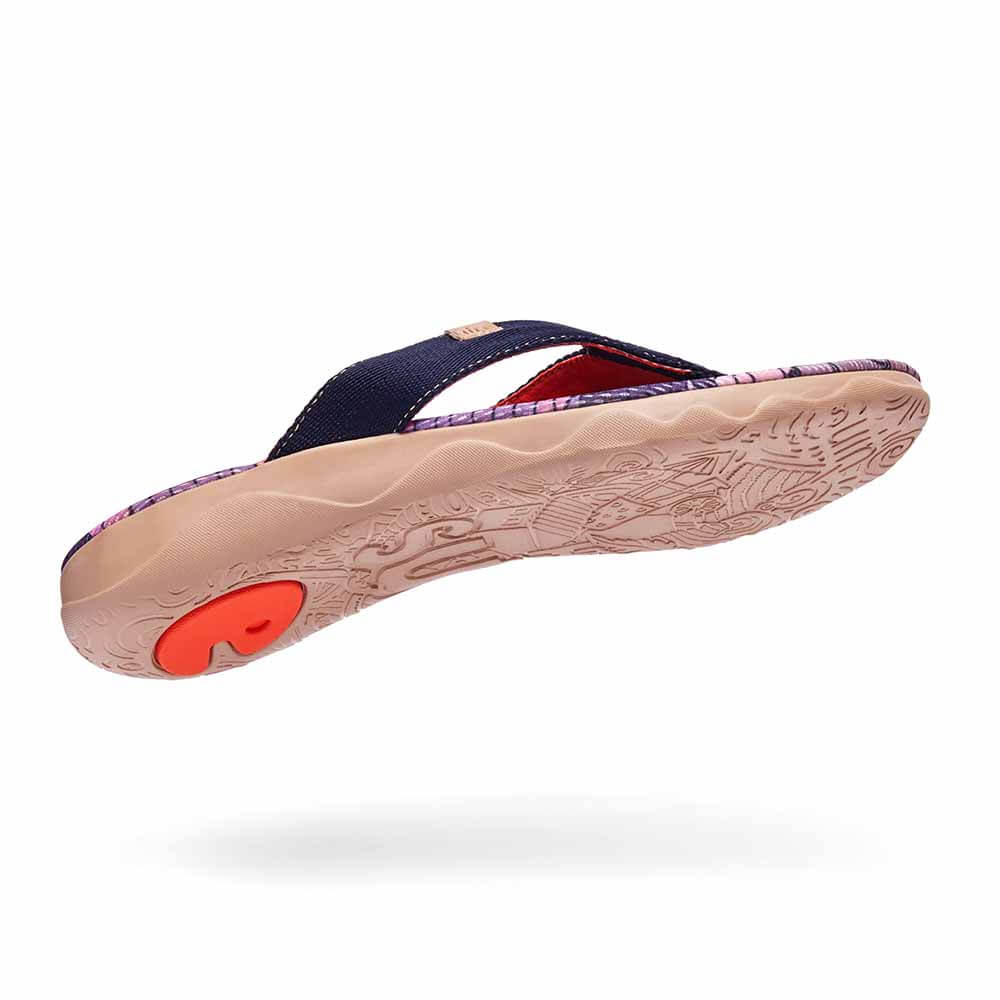 UIN Footwear Women Cornflower Women Majorca Flip Flops Canvas loafers