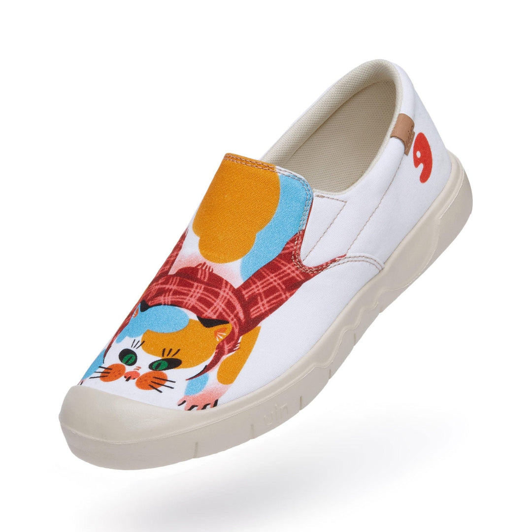 UIN Women Dotted Cat Cadiz I Women Canvas loafers