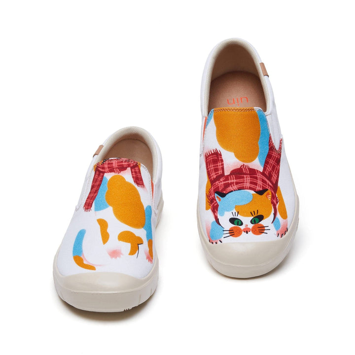 UIN Women Dotted Cat Cadiz I Women Canvas loafers