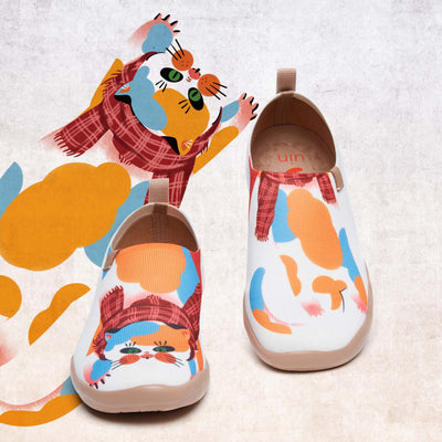 UIN Footwear Women Dotted Cat Toledo I Women Canvas loafers