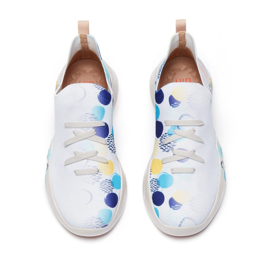 UIN Women Dotted Neon Mijas I Women Canvas loafers