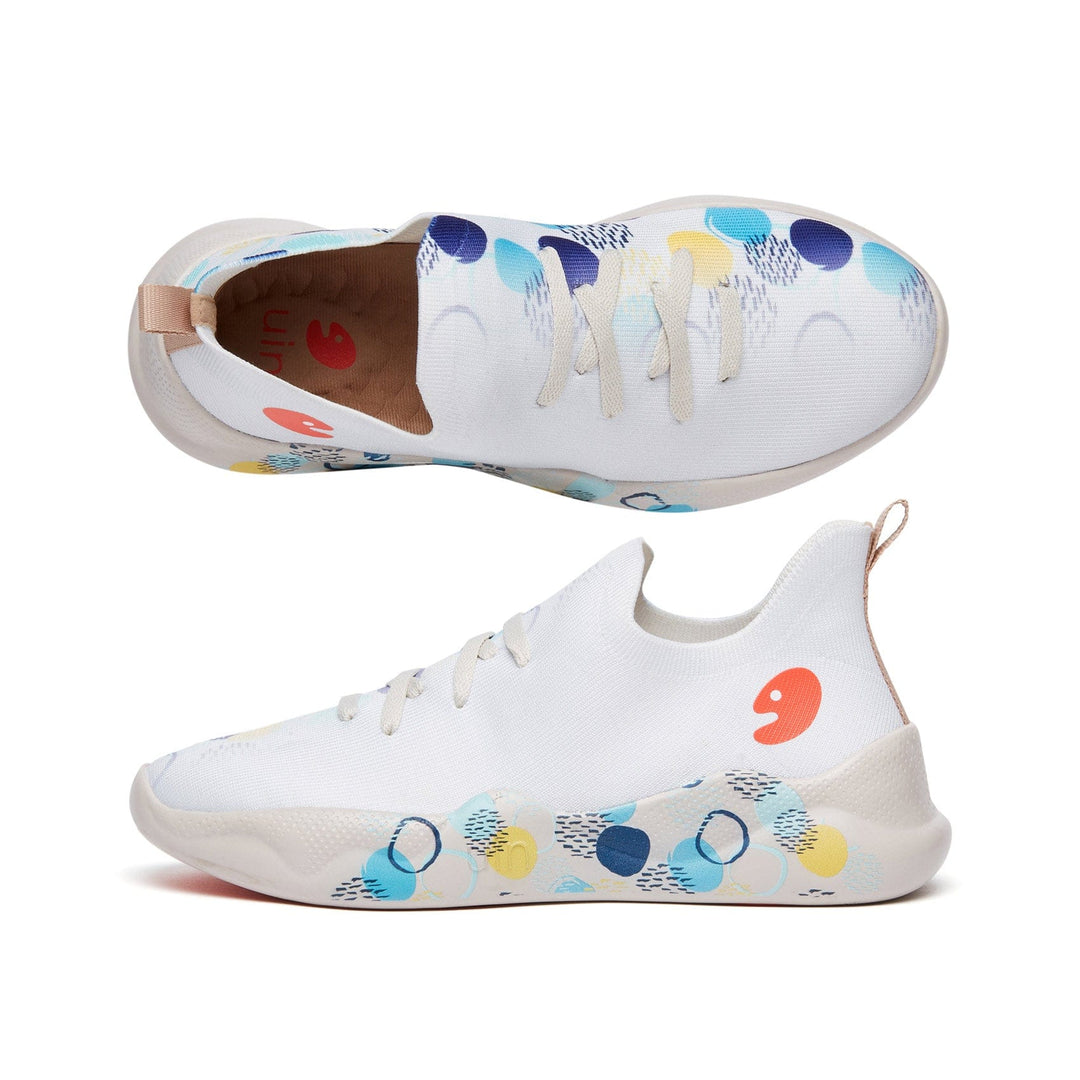 UIN Women Dotted Neon Mijas I Women Canvas loafers