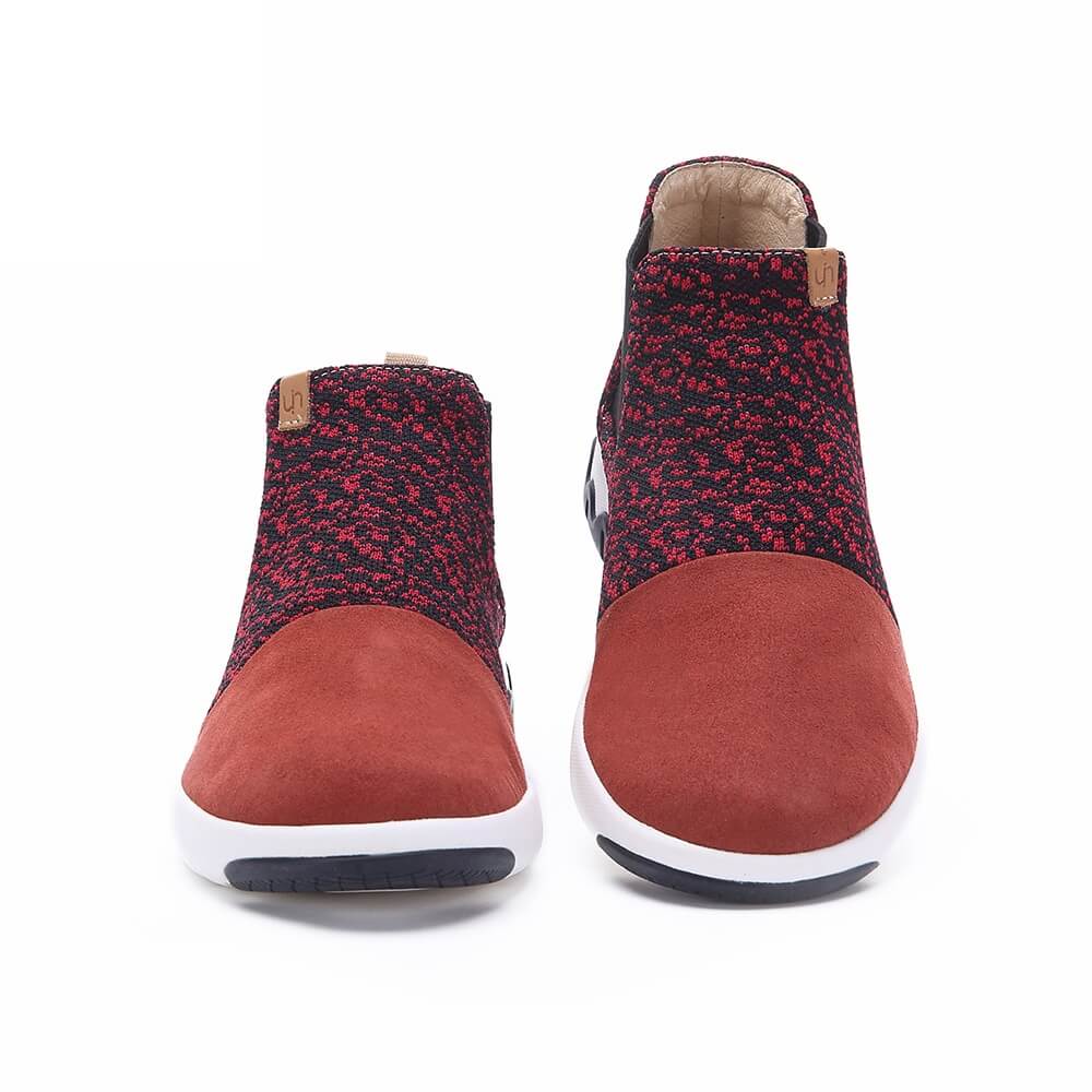 UIN Footwear Women Dr ken Red Canvas loafers