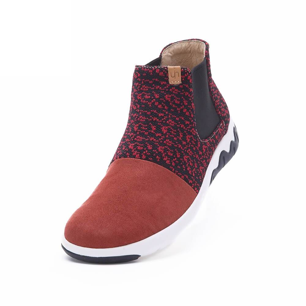 UIN Footwear Women Dr ken Red Canvas loafers