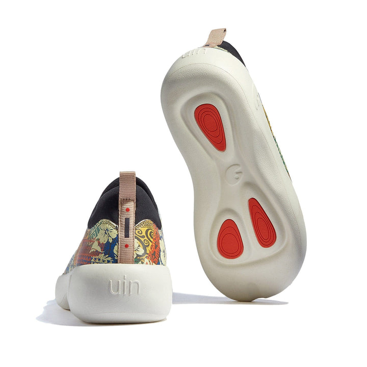 UIN Women Fill Your Passport Bartello II Women Canvas loafers