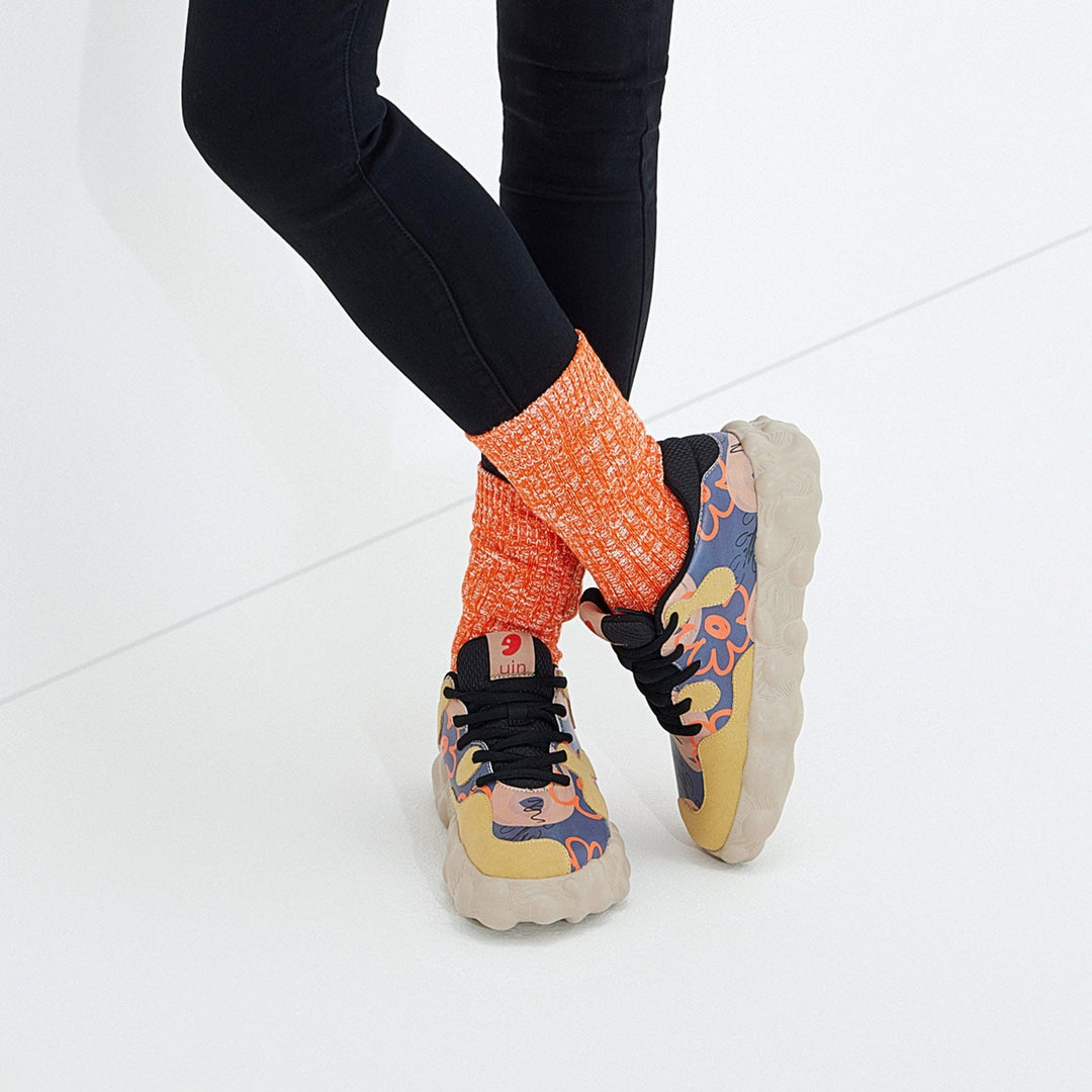 UIN Women Floral Graffiti Figueras I Women Canvas loafers