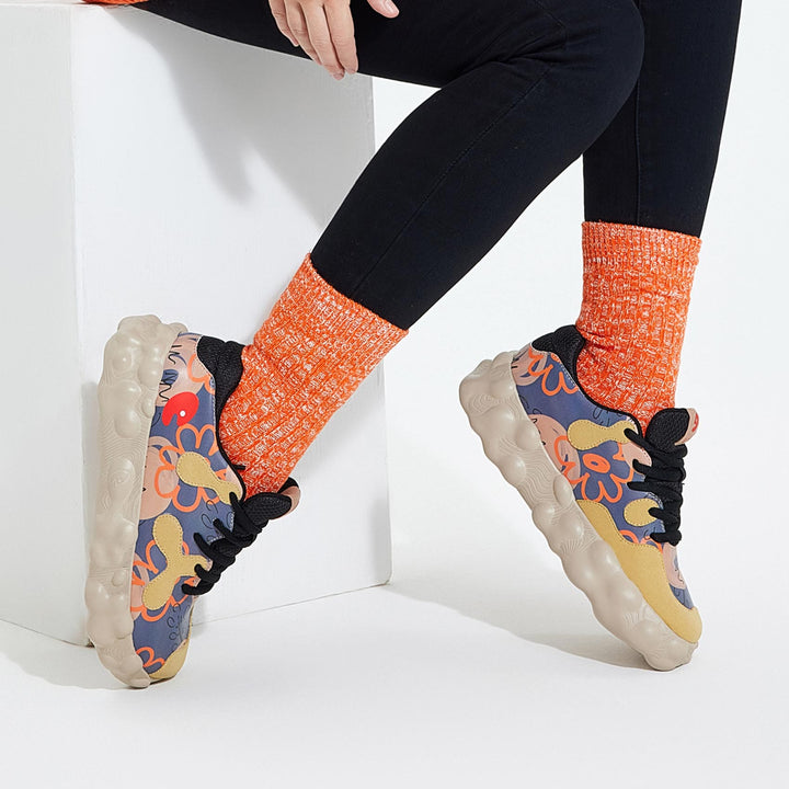 UIN Women Floral Graffiti Figueras I Women Canvas loafers